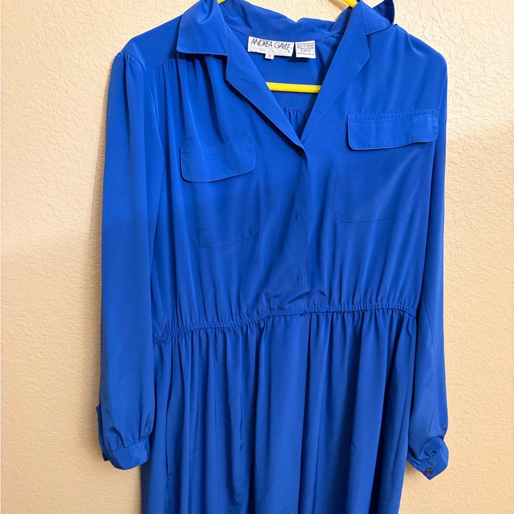 Elegant Blue Women's Dress